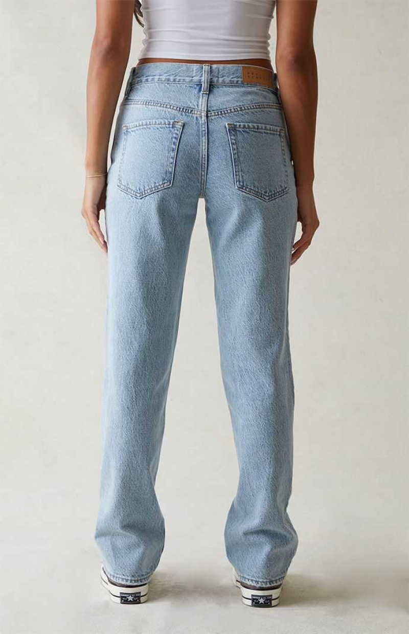 Pantalones PacSun Eco Light Blue Low Rise Boyfriend Mujer Indigo | BVDQI9648