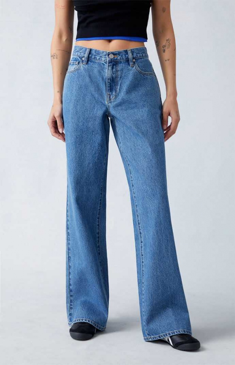 Pantalones PacSun Eco Medium Indigo Extreme gy Mujer Indigo | TUDOB9520