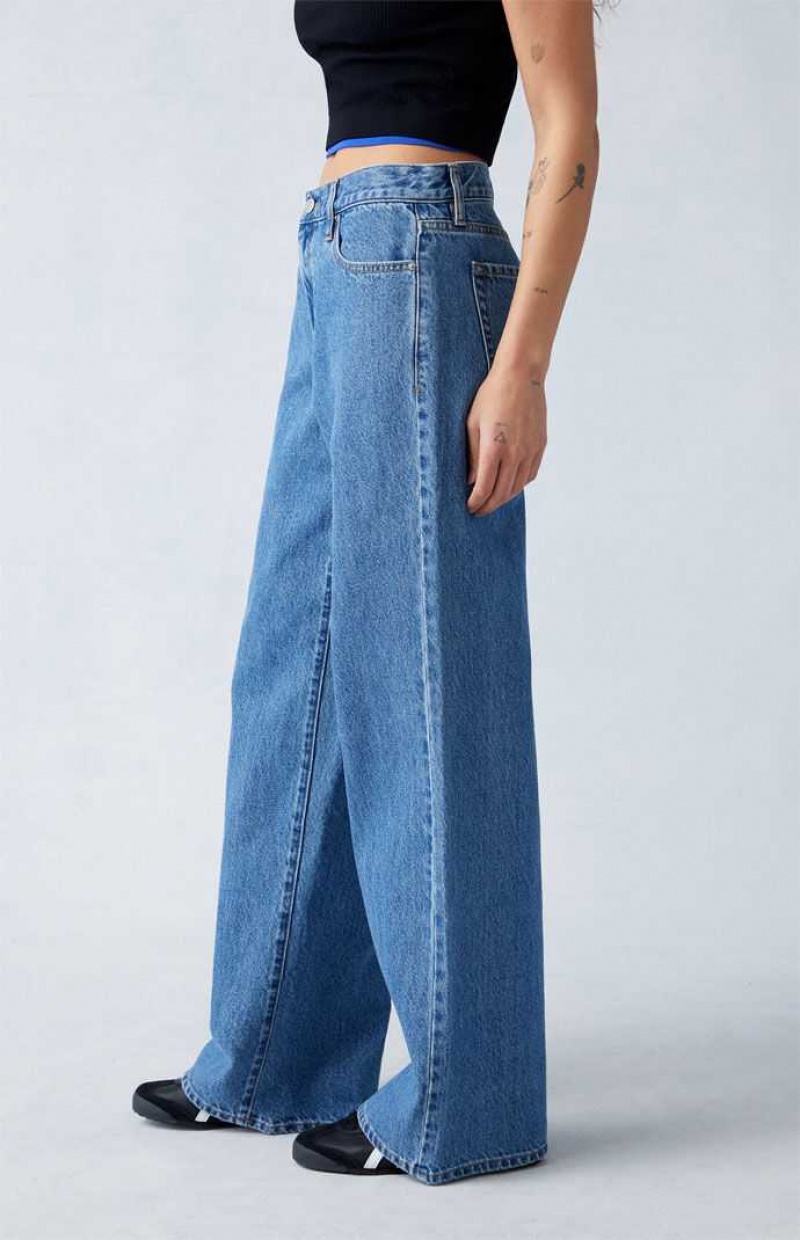 Pantalones PacSun Eco Medium Indigo Extreme gy Mujer Indigo | TUDOB9520