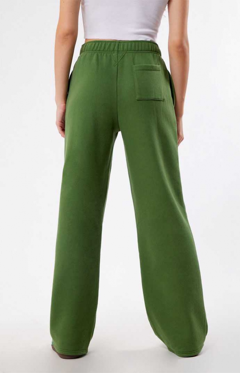 Pantalones PacSun Est. CA 1980 Pacific Sunwear Anchos Leg Mujer Verde | GQBSO0275