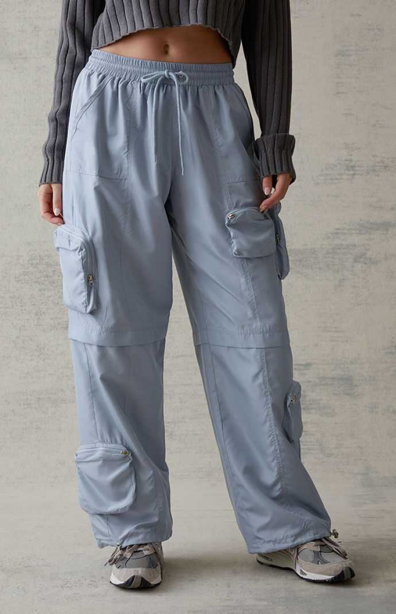 Pantalones PacSun Extreme Cargo Mujer Azules | SCLYQ5623