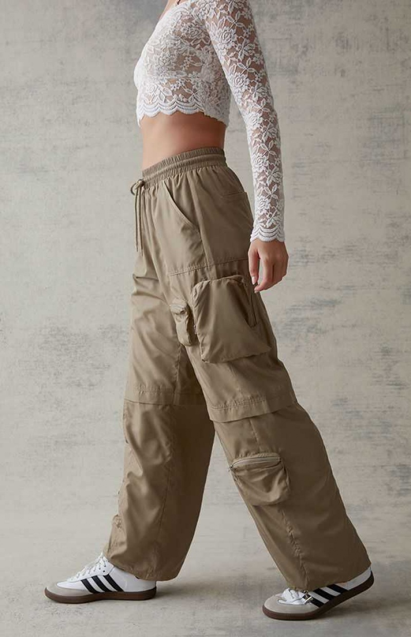 Pantalones PacSun Extreme Cargo Mujer Verde Oliva | OWDCM9486