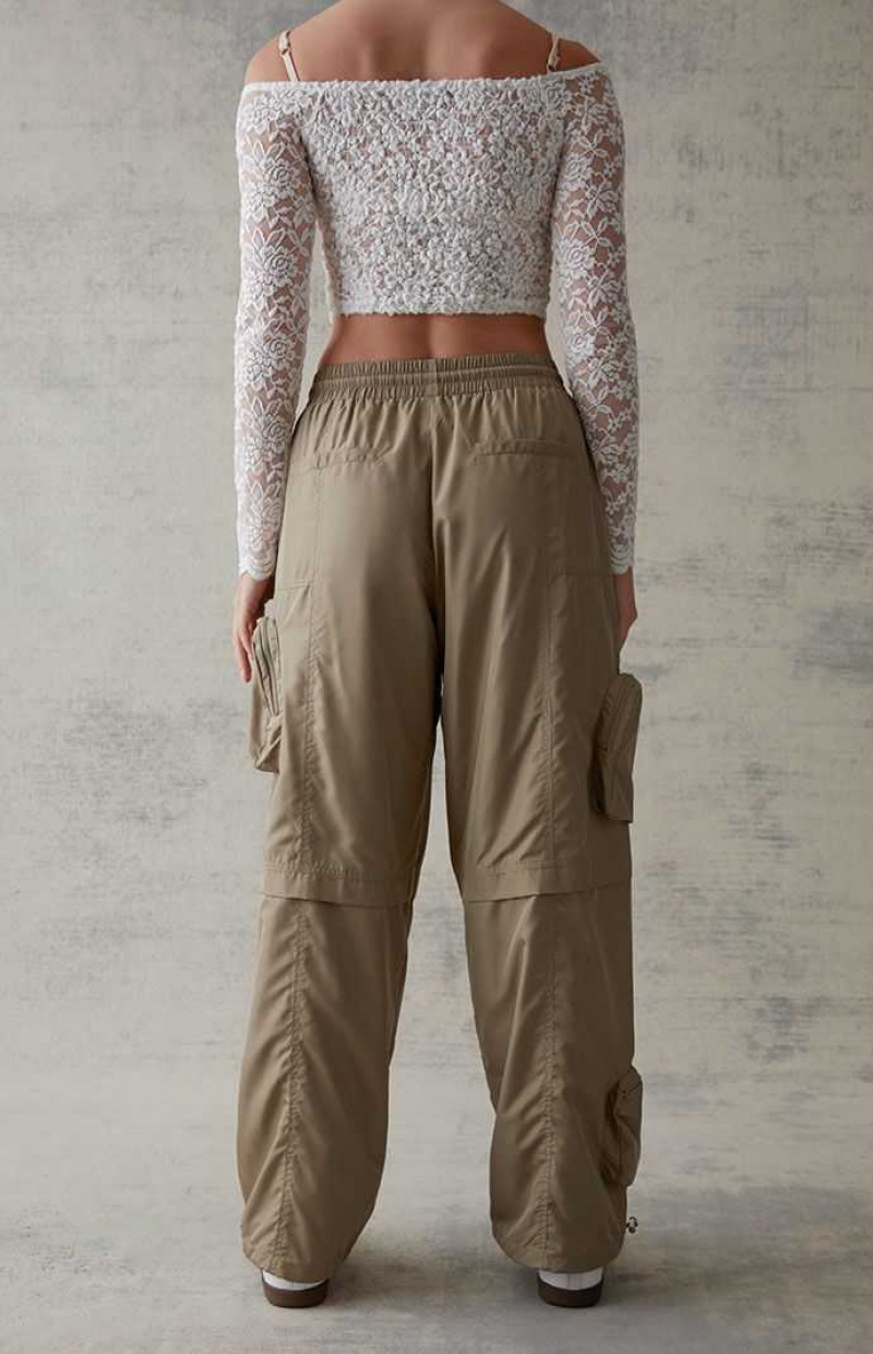 Pantalones PacSun Extreme Cargo Mujer Verde Oliva | OWDCM9486