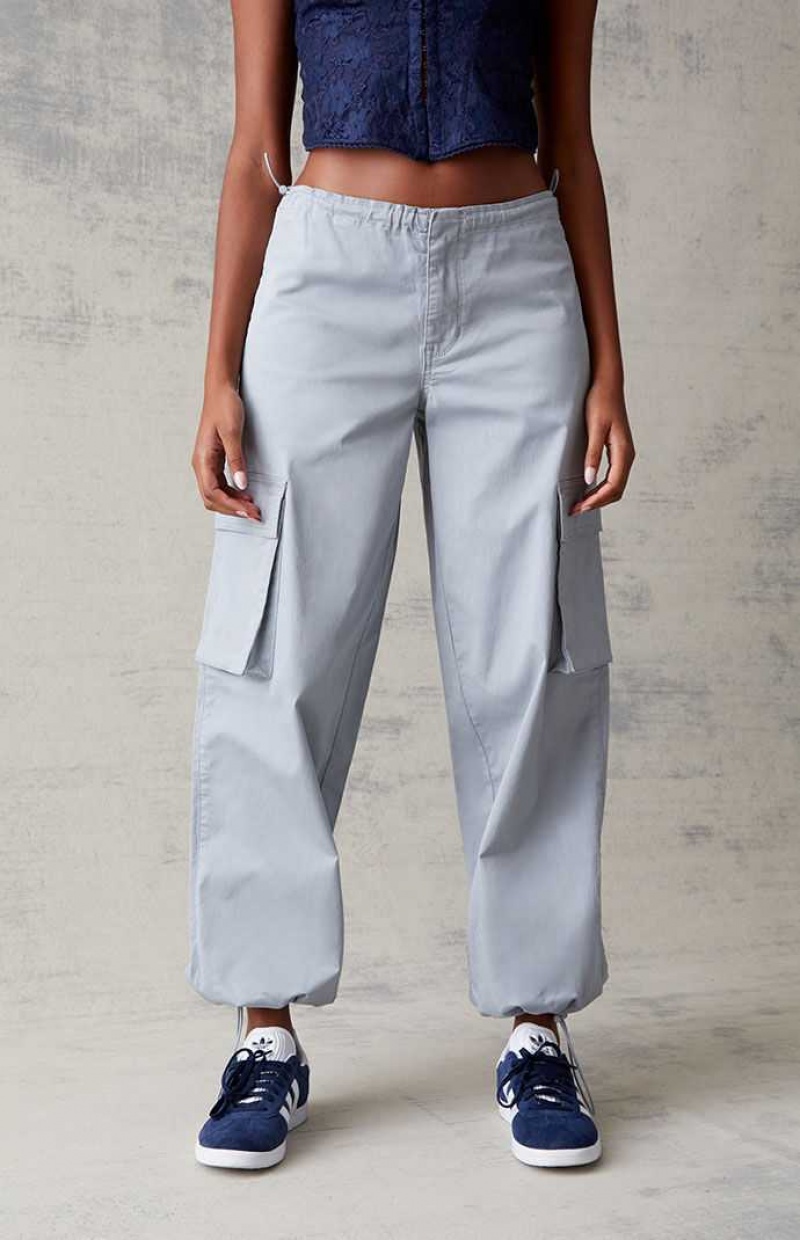 Pantalones PacSun Gray Cargo Pull-On Mujer Gris | GHBTA3982