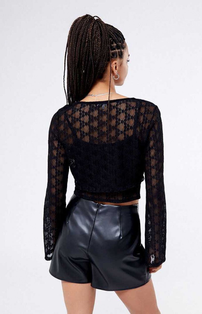 Pantalones PacSun Kendall & Kylie Faux Cuero Mini Skirt Mujer Negras | IQGFC9801