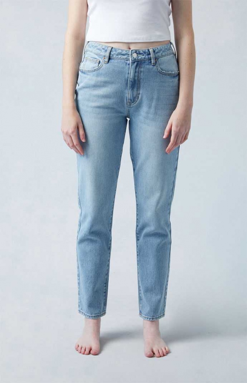 Pantalones PacSun Light Blue Mom Mujer Indigo | KLNJH5034