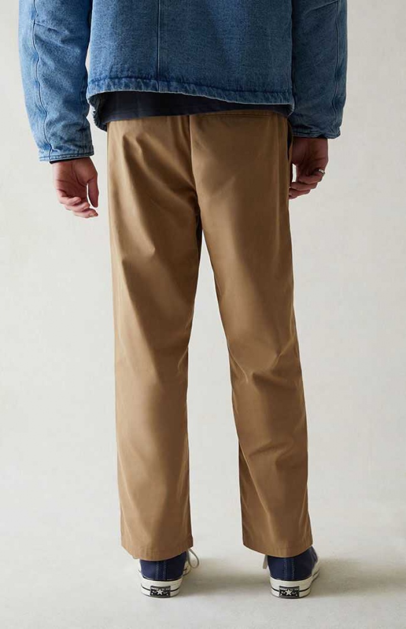 Pantalones PacSun Lona Brown Directo Hombre Marrones | LHPBN4520