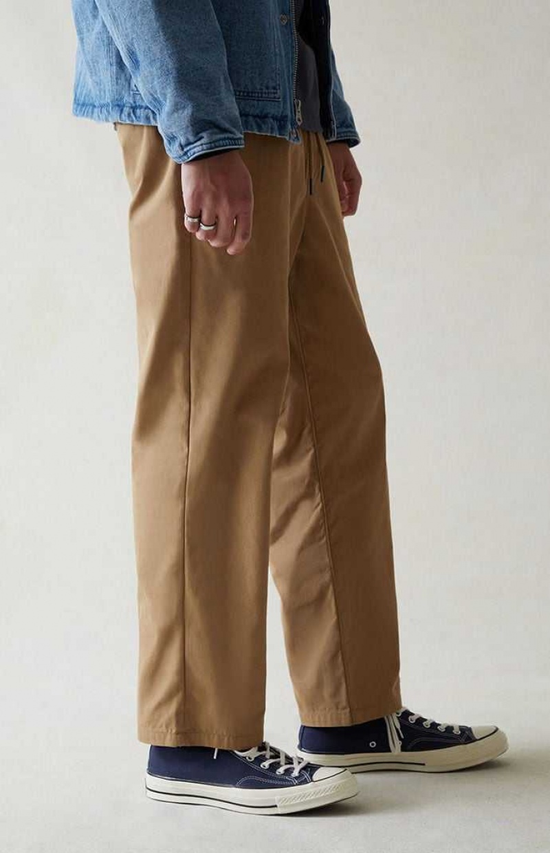 Pantalones PacSun Lona Brown Directo Hombre Marrones | LHPBN4520