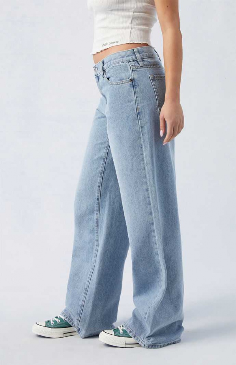 Pantalones PacSun Medium Indigo Parker Extreme gy Mujer | SJPXN3741