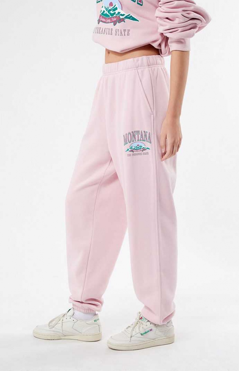 Pantalones PacSun Montana Mujer Moradas | EGOWB1043