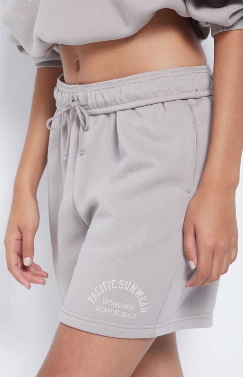 Pantalones PacSun Newport Beach Boyfriend Sweat Mujer Gris | XYCKW9680