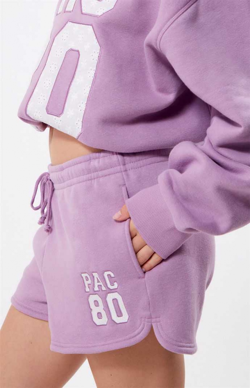 Pantalones PacSun Pac 1980 Easy Sweat Mujer Moradas | IXGSQ2953