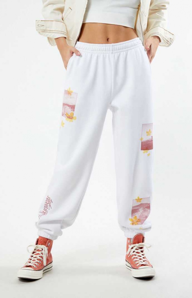 Pantalones PacSun Pacific Sunwear Beach Mujer Blancas | ALJMP7580