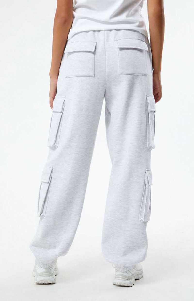 Pantalones PacSun Pacific Sunwear Crest Cargo Mujer Gris | UVSKD3419