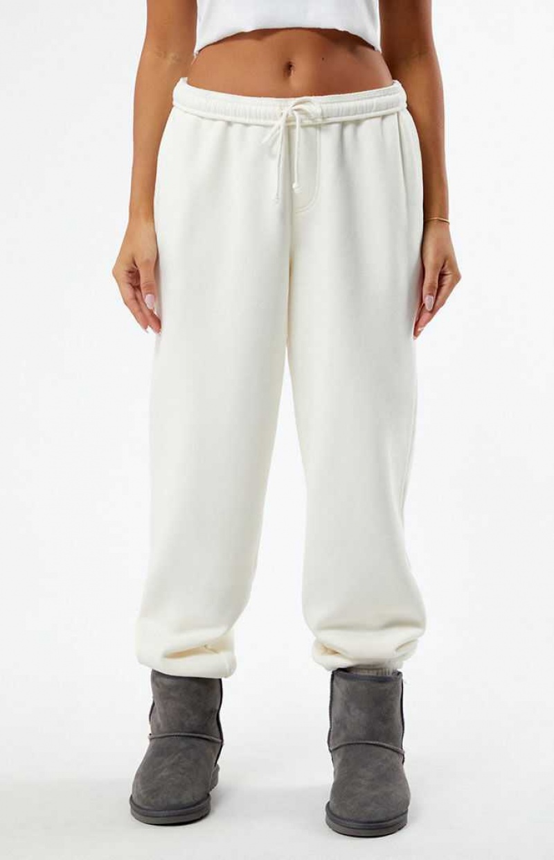 Pantalones PacSun Pacific Sunwear Newport Crest Mujer Creme | LWYUC4631