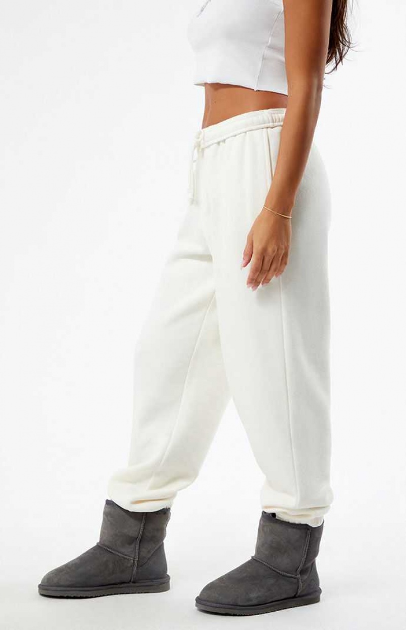 Pantalones PacSun Pacific Sunwear Newport Crest Mujer Creme | LWYUC4631