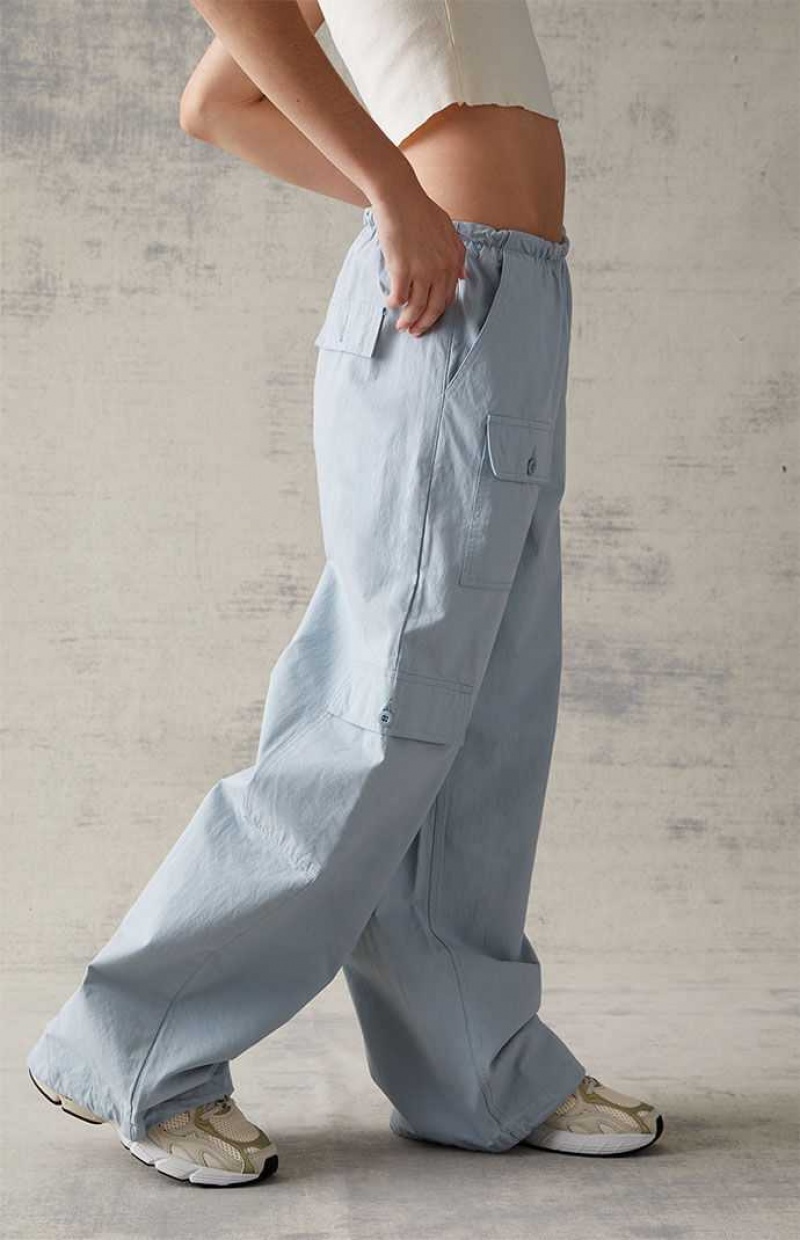 Pantalones PacSun Pocket Cargo Bungee Mujer Azules | VXPSH5890