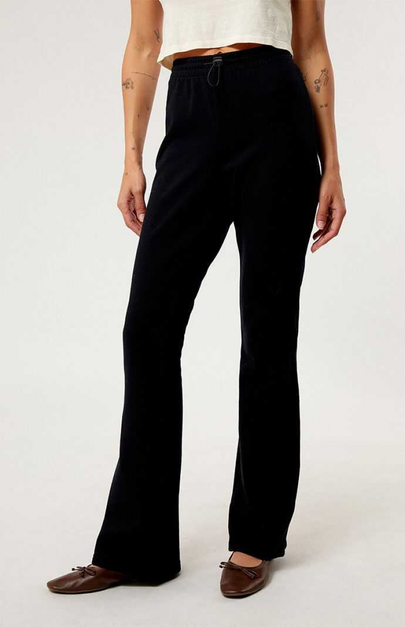 Pantalones PacSun Ryan Bungee Flare Mujer Negras | ILPYN7038