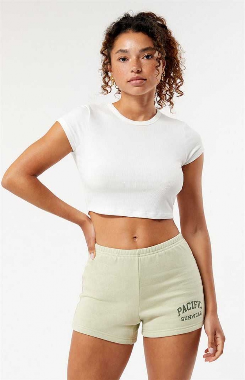 Pantalones PacSun Sage Arch Pacific Sunwear Sweat Mujer Verde Oliva | TACBD2837