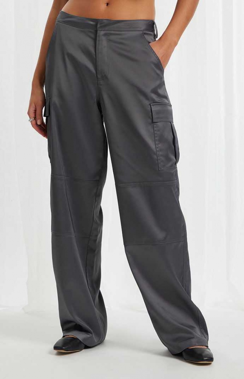 Pantalones PacSun Satin Cargo Mujer | NMBRK6910