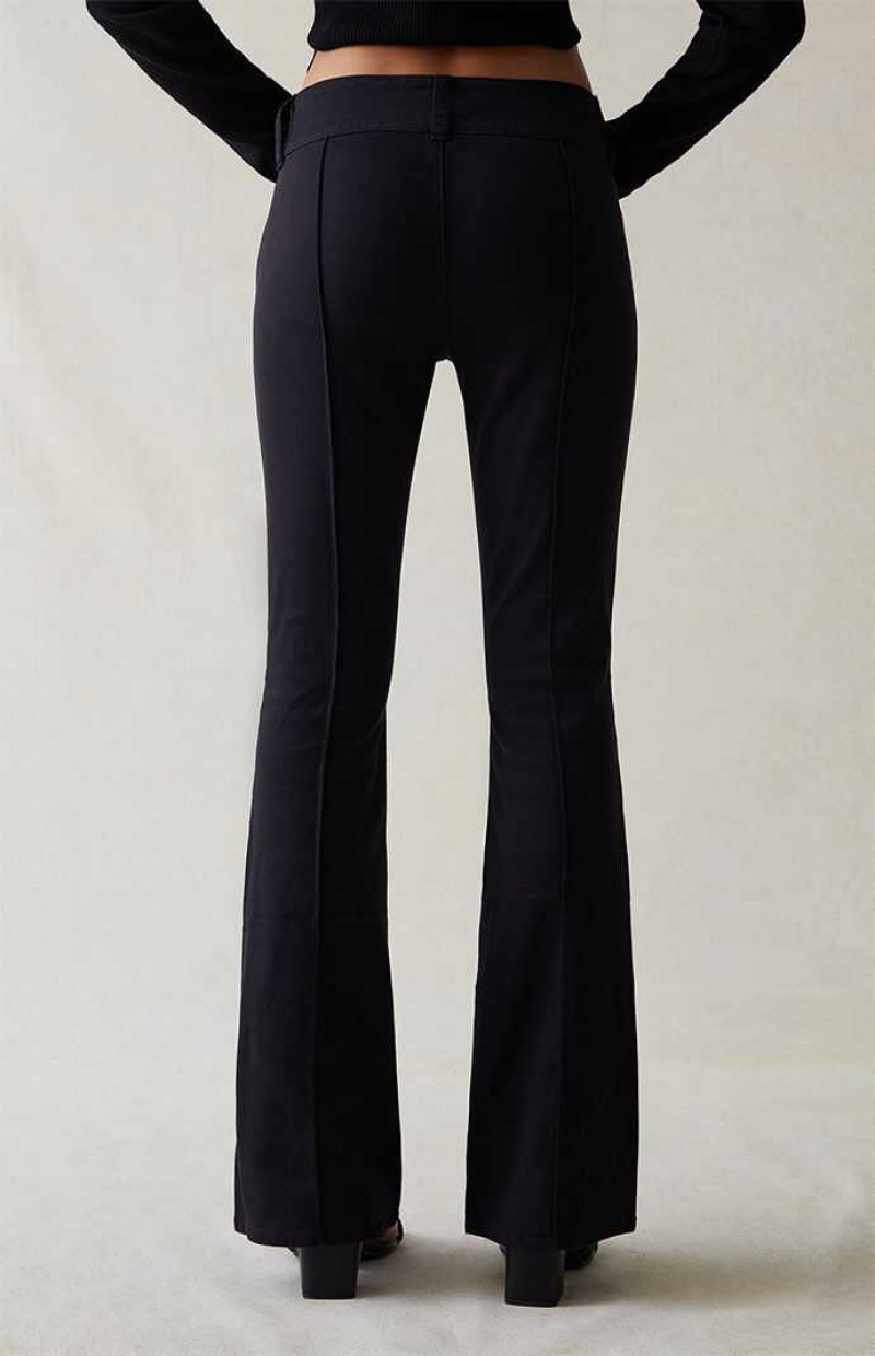 Pantalones PacSun Stretch Black Low Rise Flare Mujer Negras | NCSMD5863