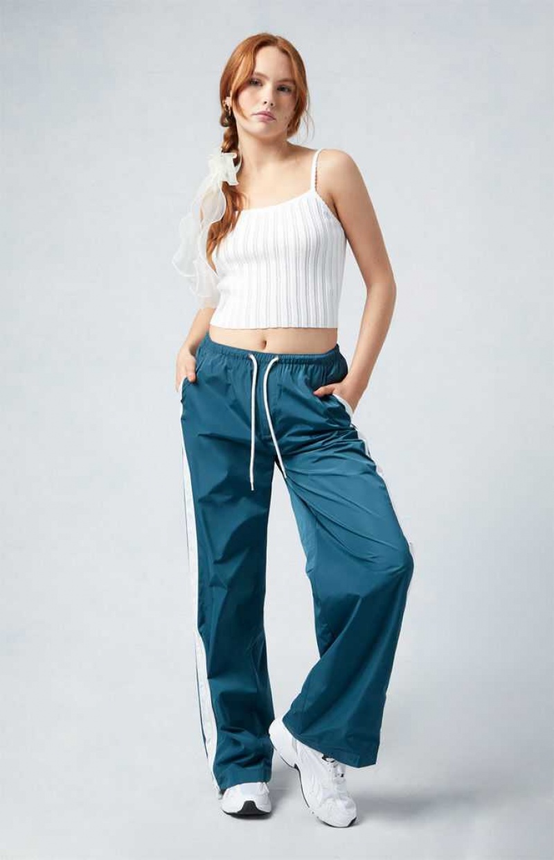 Pantalones PacSun Velocity Pull-On gy Pista Mujer Azules Oscuro | UWCPO9423