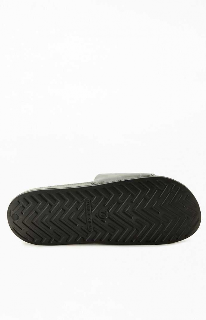 Sandalias PacSun Classic Chanclas Hombre Negras Rojas | YBUCS8096