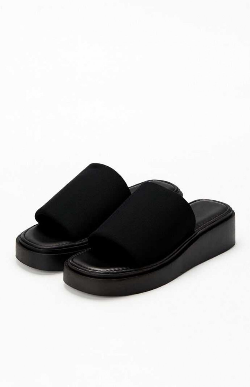 Sandalias PacSun Women's Plataforma Mujer Negras | ONAZR6240