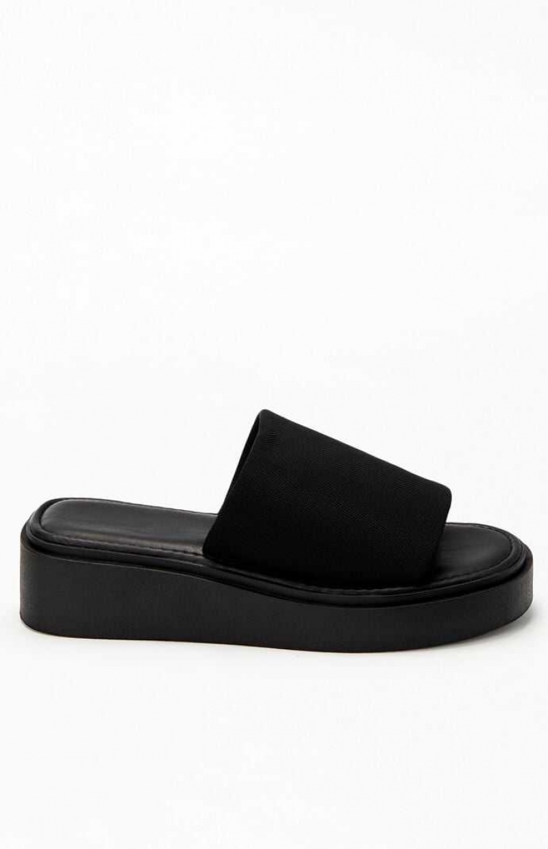 Sandalias PacSun Women\'s Plataforma Mujer Negras | ONAZR6240