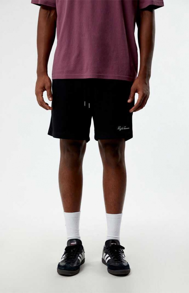 Short PacSun Black Mesh Basketball Hombre Negras | KDCBX7256