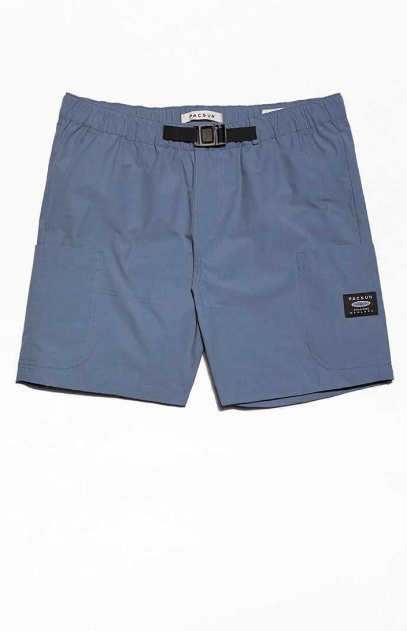 Short PacSun Blue Hombre Azules | BXCDY2160