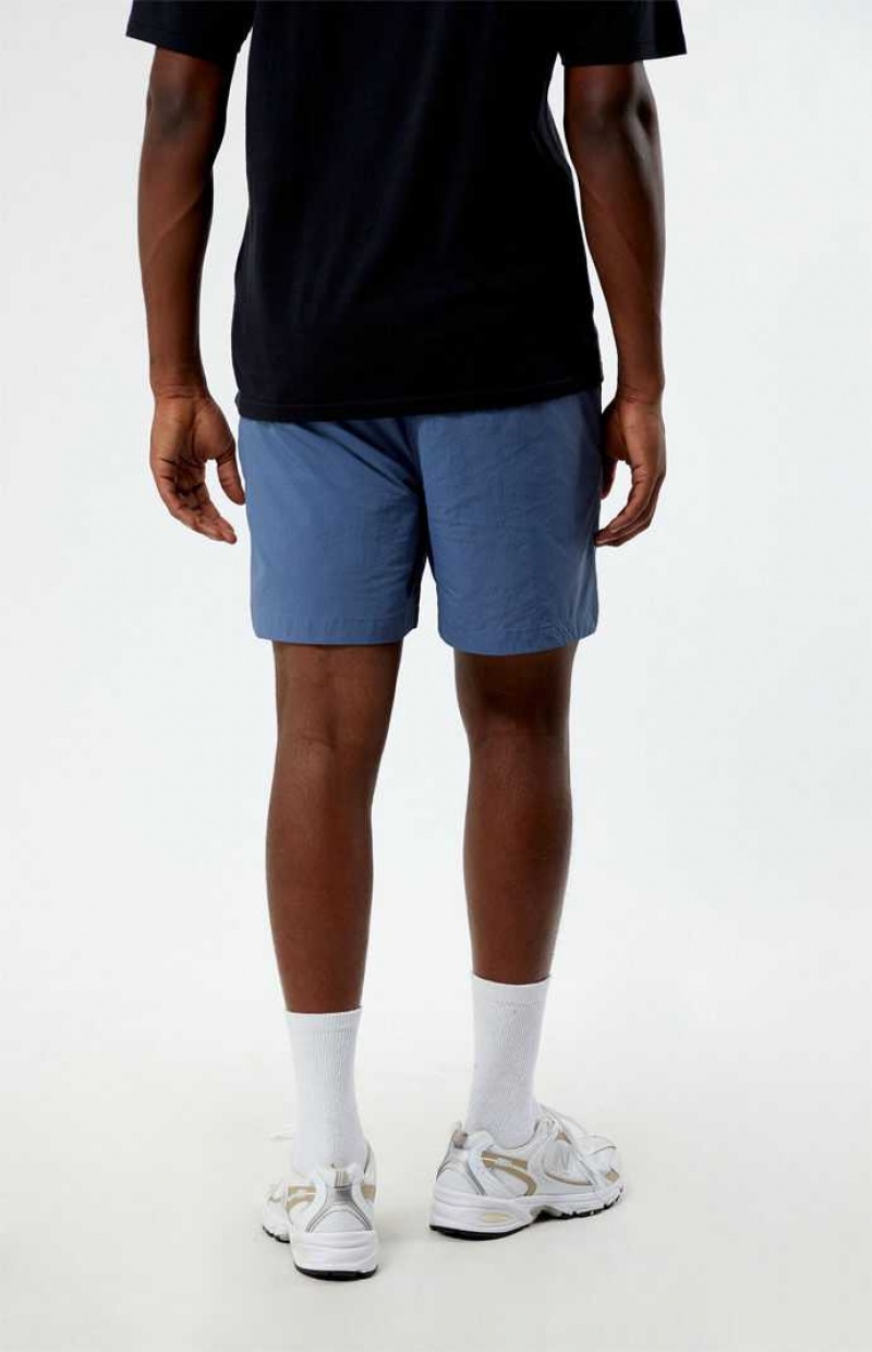 Short PacSun Blue Nylon Hombre Azules | IOMZG1839