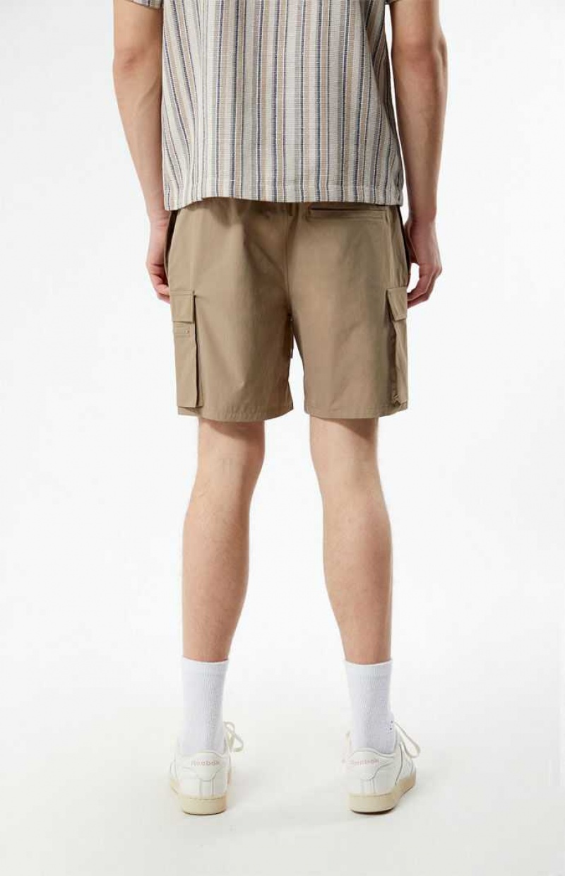 Short PacSun Brown Stretch Cargo Hombre Marrones | UVJSM9504