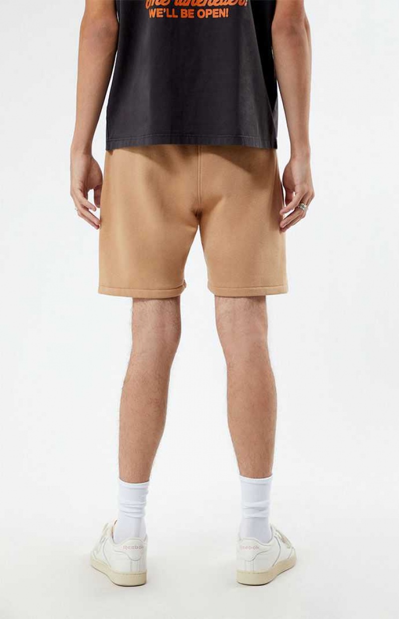 Short PacSun Car Fleece Hombre Marrones | VTXAR7160