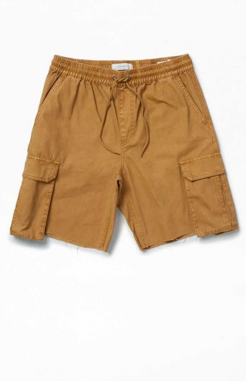 Short PacSun Eco Khaki gy Cargo Hombre Kaki | YTEZC4271