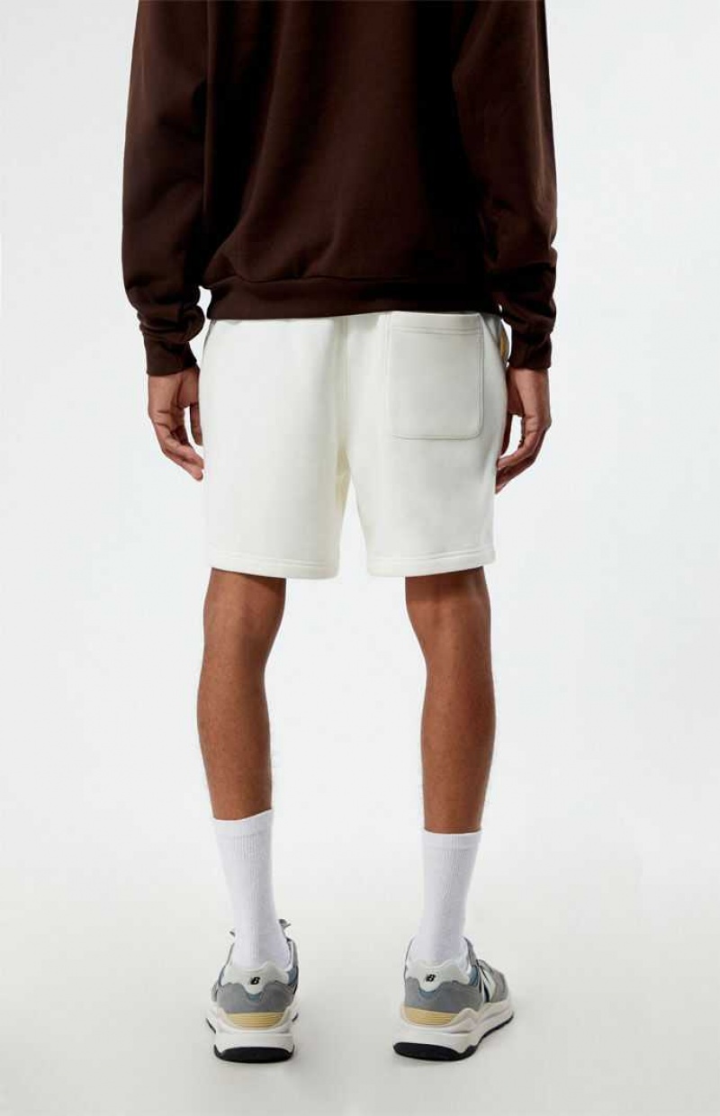 Short PacSun Fleece Cream Sweat Hombre Creme | RJGPN0861