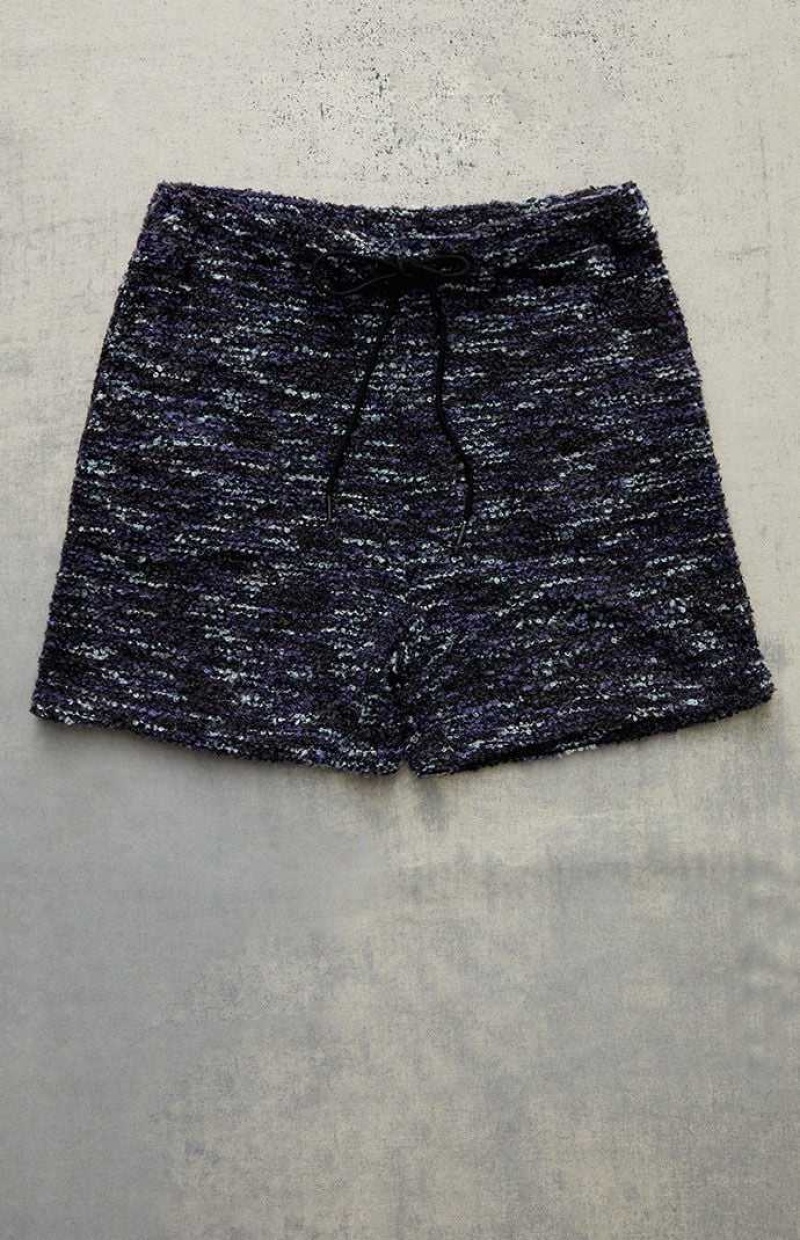 Short PacSun Fleece Nep Blue Hombre Azul Marino | OCQFR2396