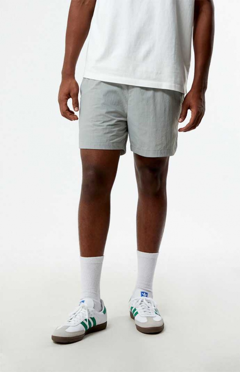 Short PacSun Gray Nylon Hombre Gris | NHYAB2806