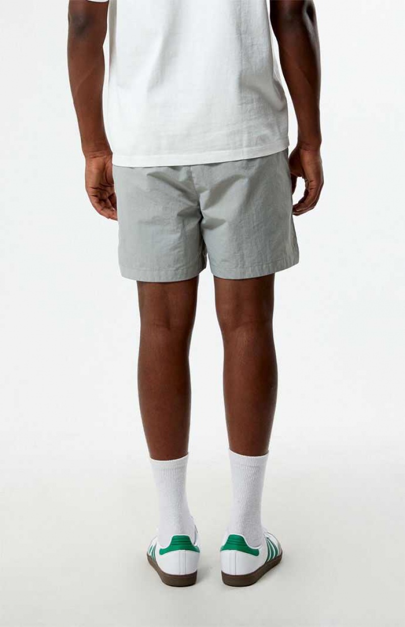 Short PacSun Gray Nylon Hombre Gris | NHYAB2806