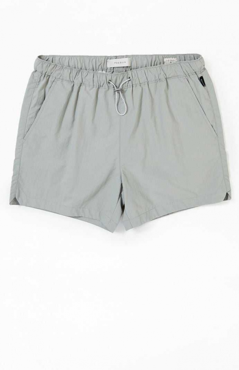 Short PacSun Gray Nylon Hombre Gris | NHYAB2806