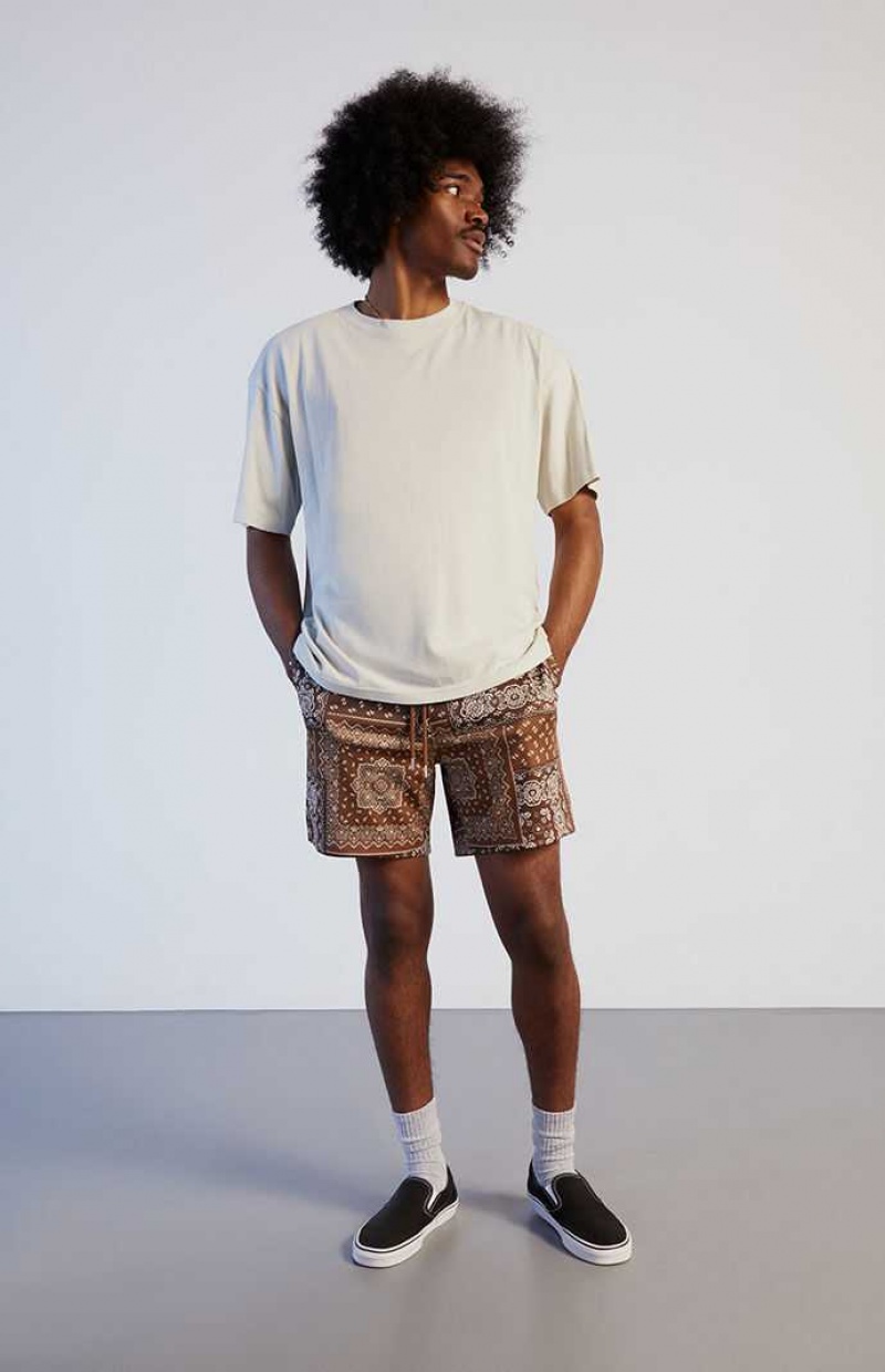 Short PacSun Paisley Mesh Hombre | JXLVH3491