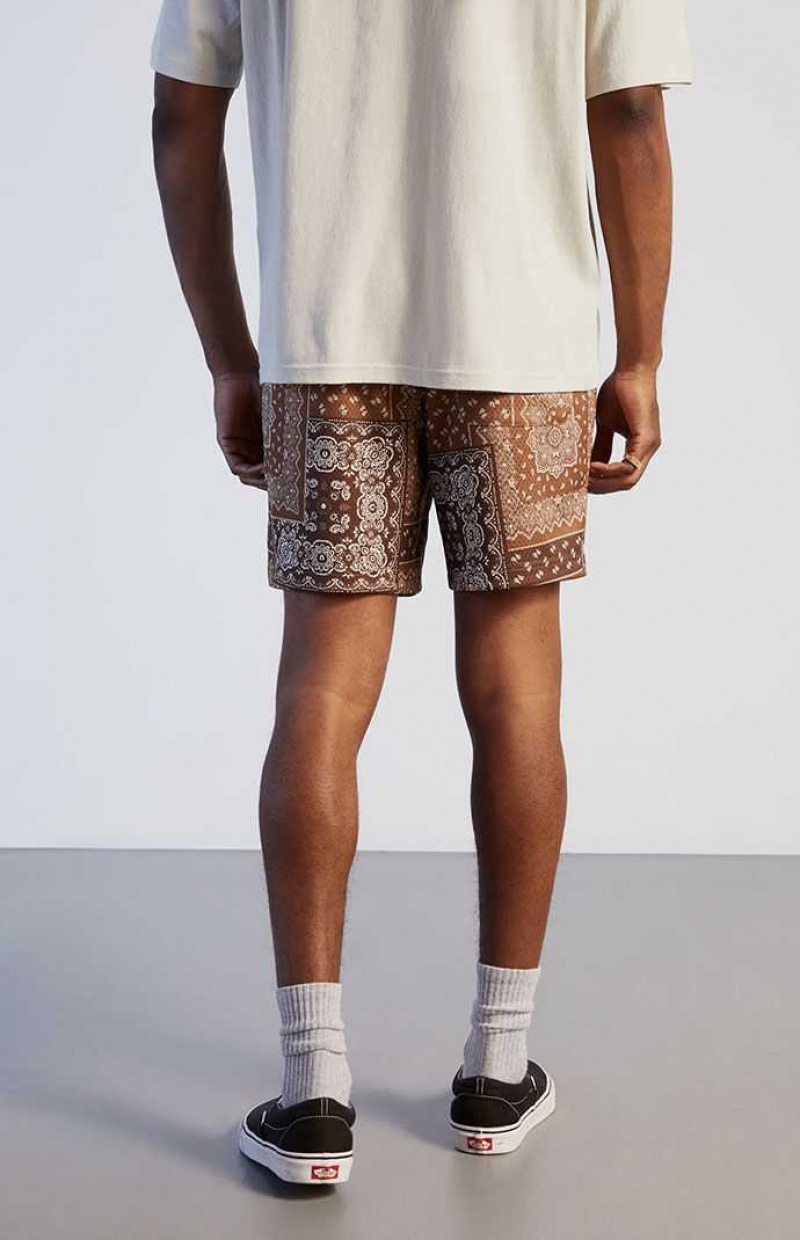 Short PacSun Paisley Mesh Hombre | JXLVH3491