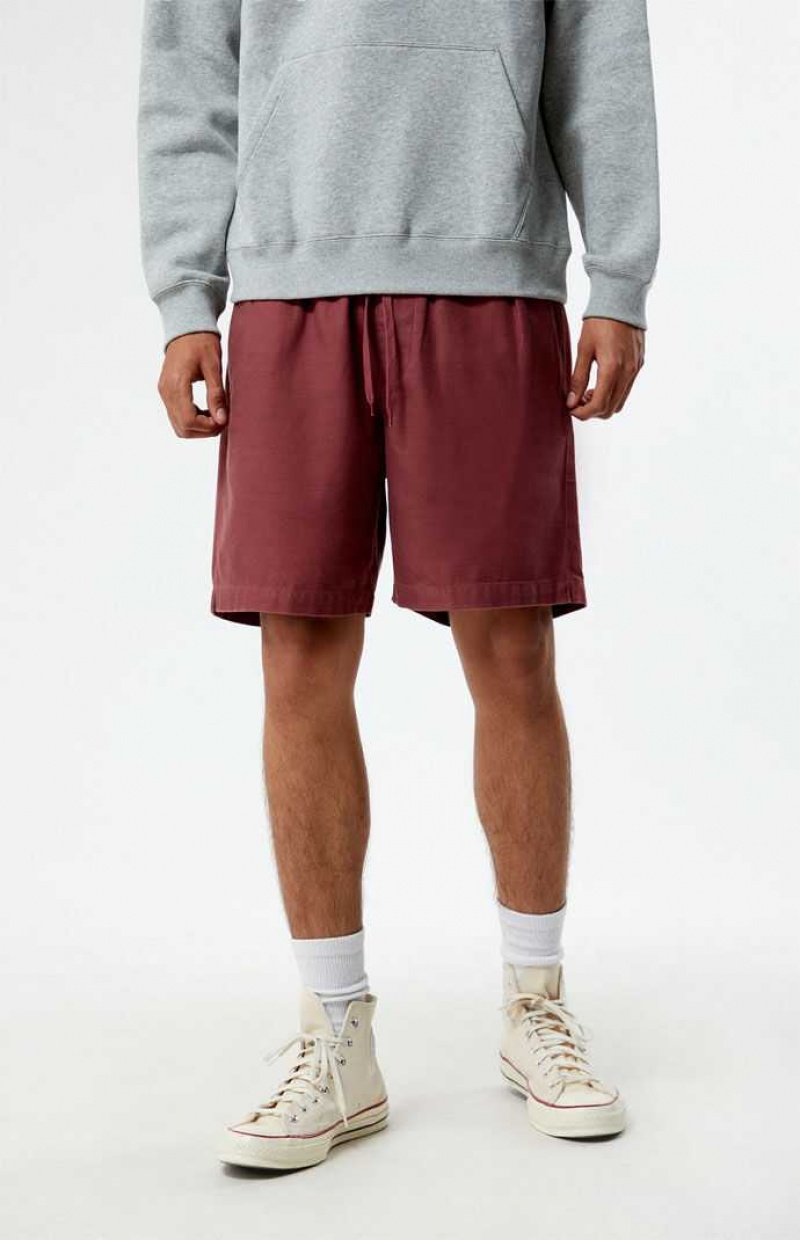 Short PacSun Red Volley Hombre Rojas | FBPUS1236