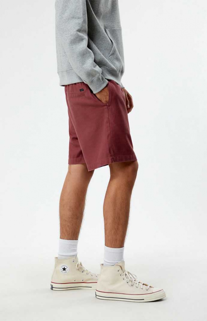 Short PacSun Red Volley Hombre Rojas | FBPUS1236