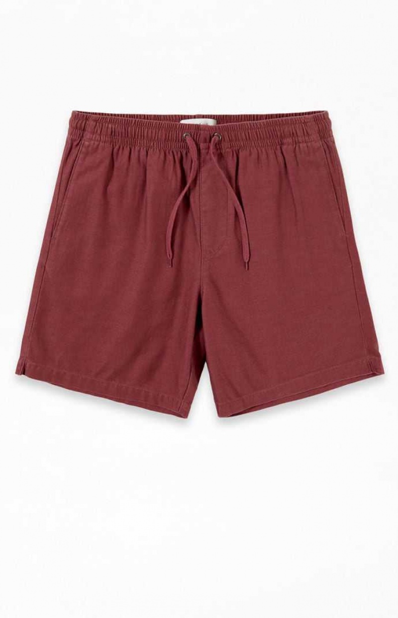 Short PacSun Red Volley Hombre Rojas | FBPUS1236