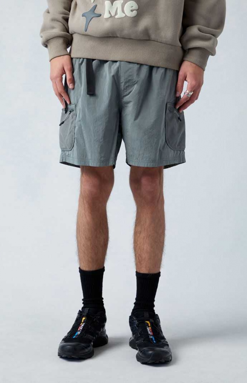 Short PacSun Tech Cargo Hombre Gris | UXNTI6704