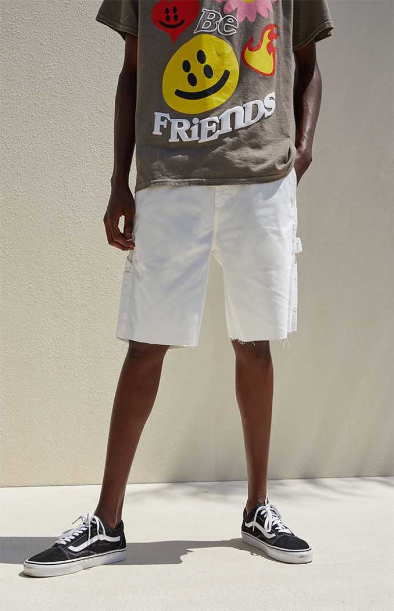 Short PacSun White Carpenter Hombre Blancas | SWZGV5430