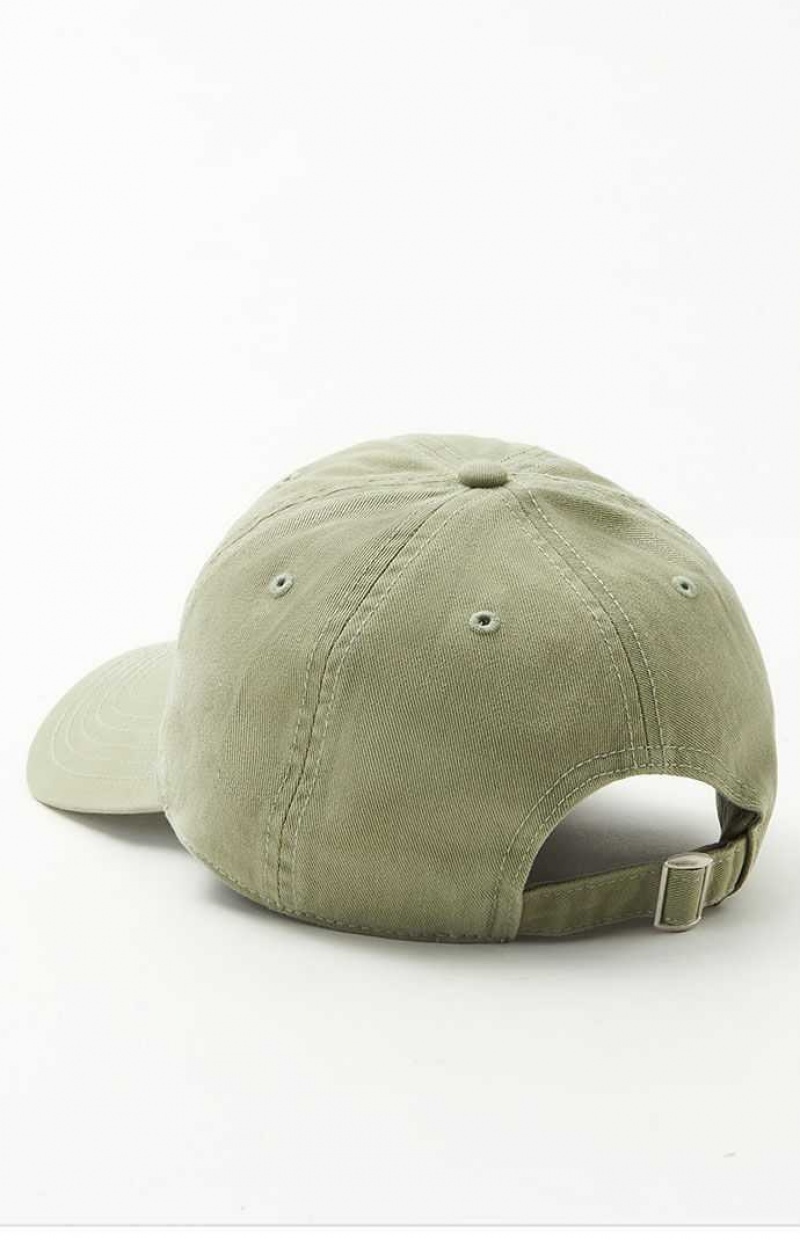 Sombrero PacSun Angel Wings Strapback Dad Mujer Verde Oliva | JYPCM4580