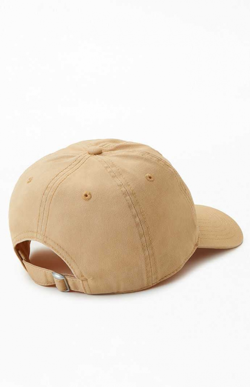 Sombrero PacSun Basic Washed Dad Mujer Creme | LYZTV2793