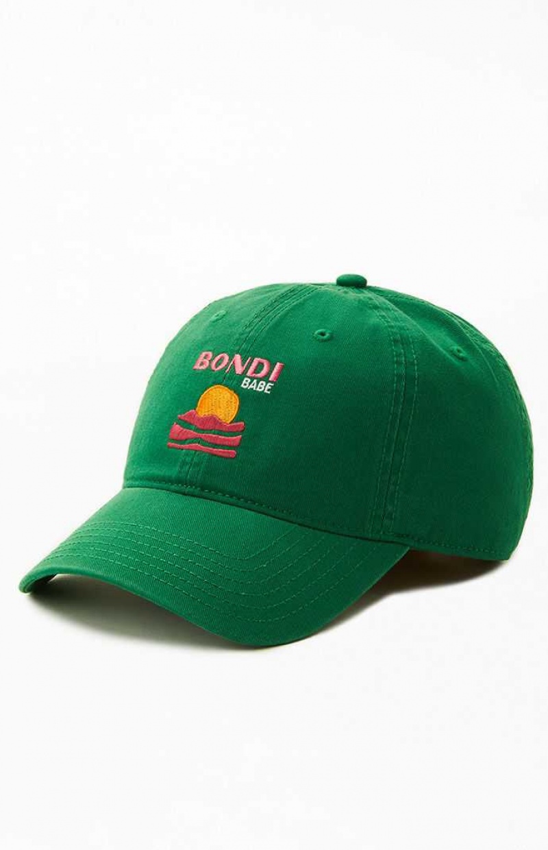 Sombrero PacSun Bondi Babe Strapback Mujer Verde | ABFON4902